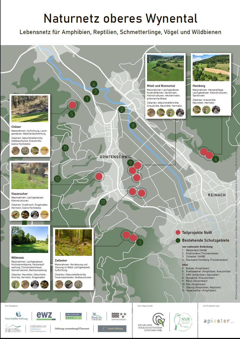 Übersicht Naturnetz oberes Wynental