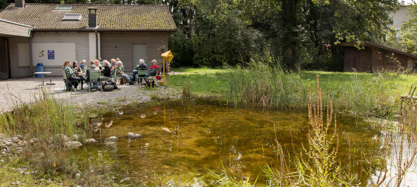 Im Birdlife-Besucherzentrum des Klingnauer Stausees